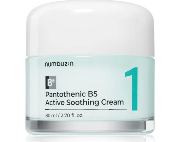 Активный успокаивающий крем с пантотеновой кислотой и витамином B5 numbuzin No.1 Pantothenic B5 Active Soothing Cream 80ml  фото