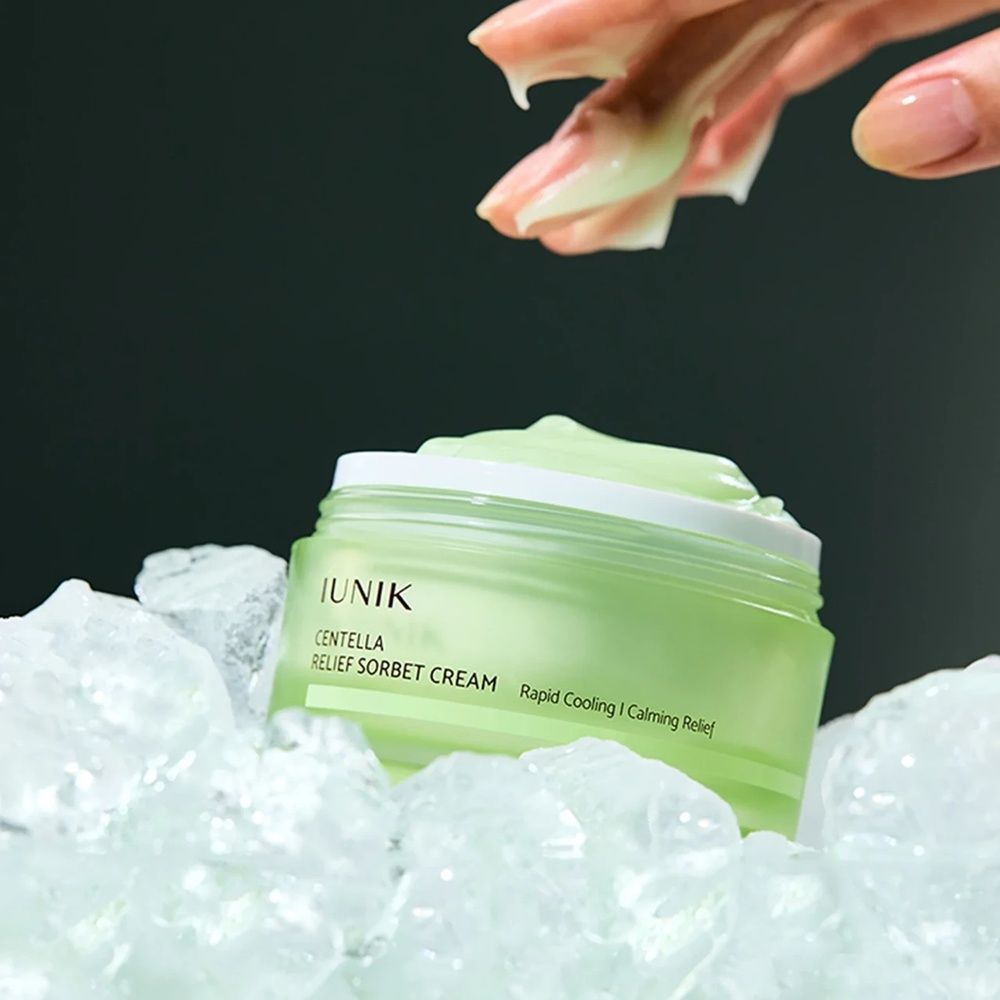 Заспокійливий крем-сорбет із центелою азійською IUNIK Centella Relief Sorbet Cream 50ml фото