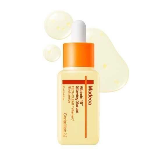 Сяюча сироватка з вітаміном С 15% та центелою Centellian24 Madeca Vitamin 15+ Glowing Serum 30ml фото