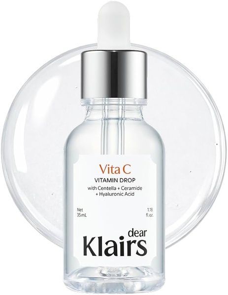 Осветляющая витаминная сыворотка с витамином C, центеллой и керамидами Dear, Klairs Vita C Vitamin Drop 35ml  фото