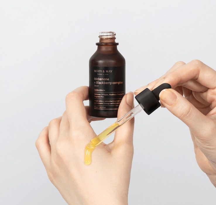 Антиоксидантная сыворотка MARY&MAY Idebenone Blackberry Complex Serum 30 мл  фото