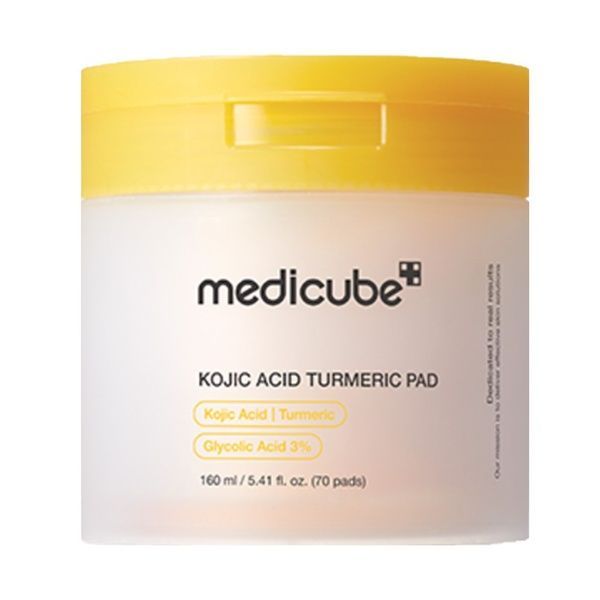 Освітлювальні педи з койєвою кислотою та куркумою Medicube Kojic Acid Turmeric Pad 70pcs фото