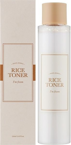 Двофазний зволожуючий та освітлюючий тонер з екстрактом рису I'm From Rice Toner 150ml фото