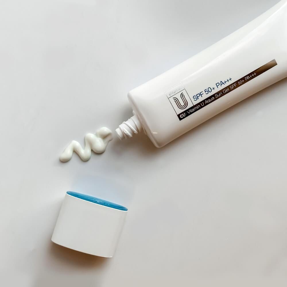 Увлажняющий солнцезащитный гель CU SKIN Vitamin U Aqua Sun Gel SPF 50+ PA+++ 50 мл  фото